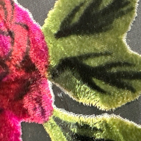 VINTAGE Velvet + Sheer Floral Dress & Jacket Set Size S/XS  Johnny Was - Picture 5 of 6